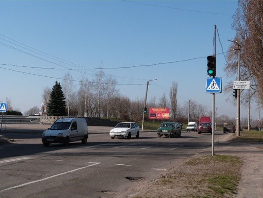 Щит 6x3,  ул. Московская, возле дома № 18, перекрёсток с ул. Мира, возле Парка «Мира»