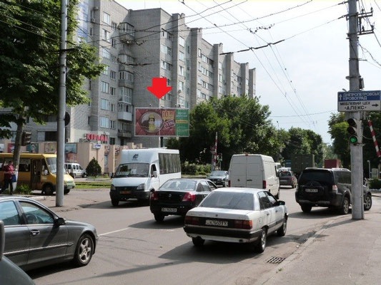 Призма 6x3,  ул. Троицкая (Красина), 78, перек. с ул. Доктора А.Богаевского (ул. 40-летия Октября), возле магазина «Керама», направление в центр